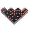 Black 16mm Acrylic Pips Dice Cubes - D6 Dice for Board Games, Fun and Teaching - 10Pcs