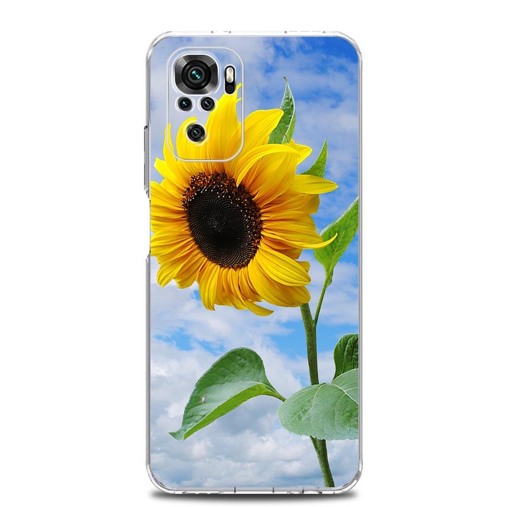 Phone Case For Xiaomi Redmi Note 15 14 13 12 4G 10 11 Pro Plus 5G 14C 13C 12C 10C TPU Cover Pretty Sunflower Flower Summer