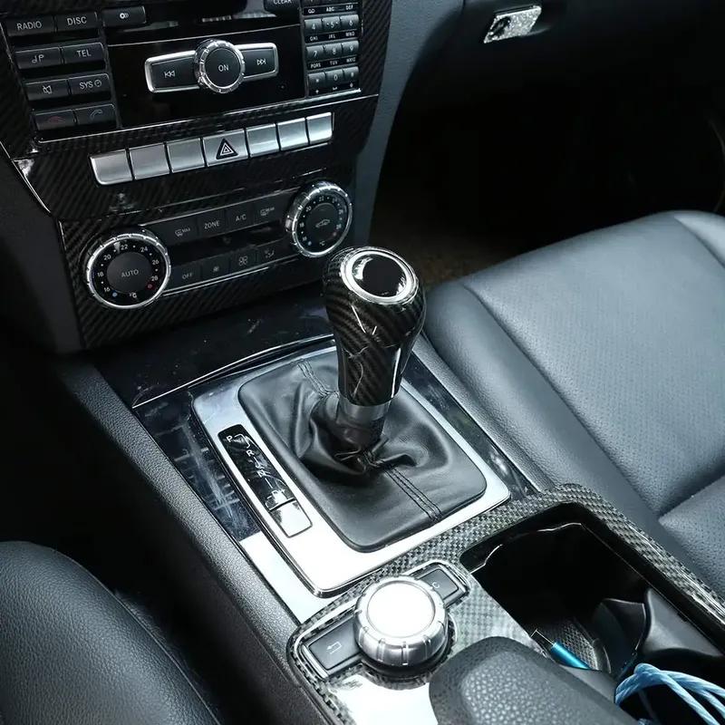 Car Gear Shift Knob Cover Decorative Trim For Mercedes Benz A C E G GLK CLS Class W169 W203 W204 W211 W212 W463 X204 W219 W218