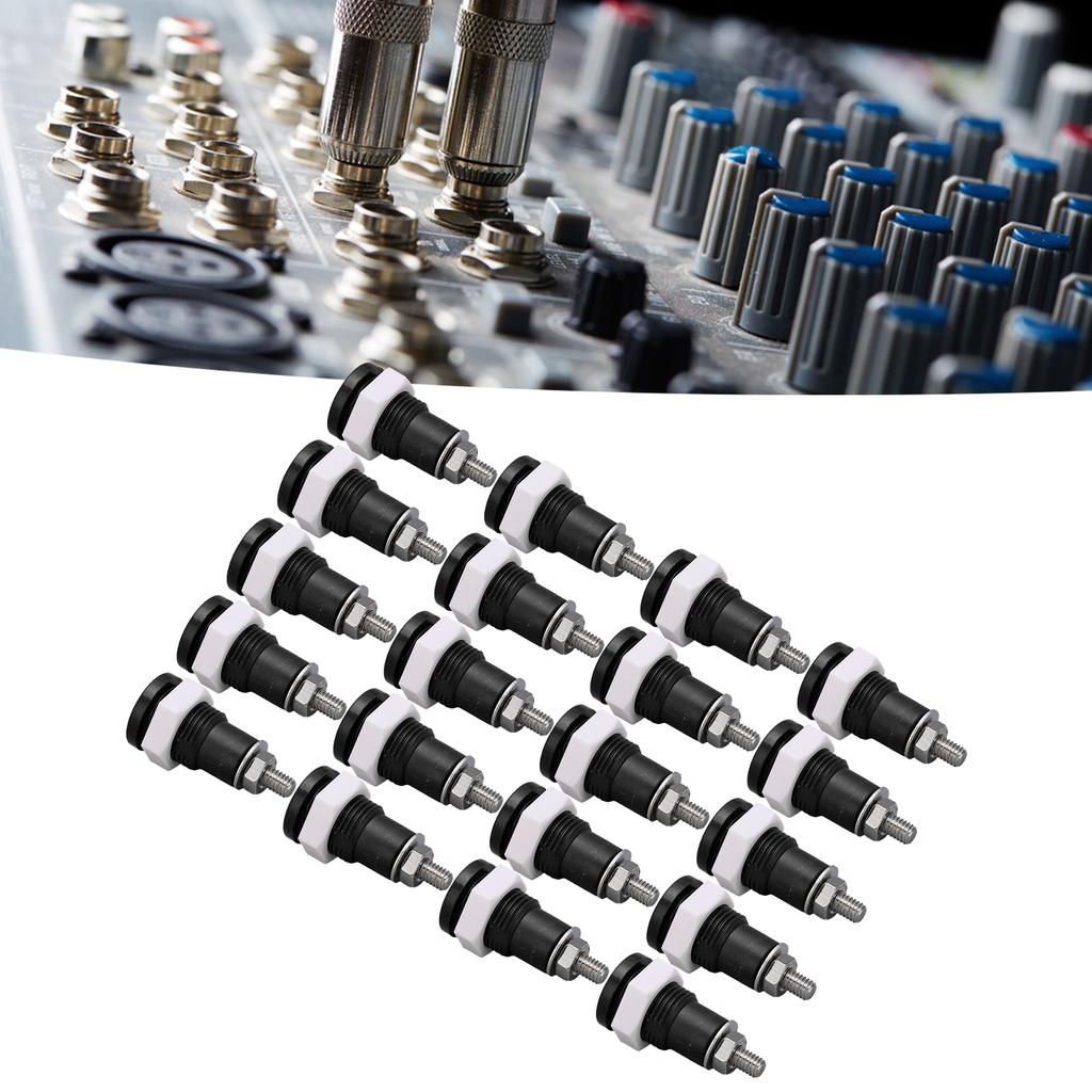 20Pcs Banana Socket 4mm Good Extensive Use Excellent Manufacture Electrical Connection Accessories