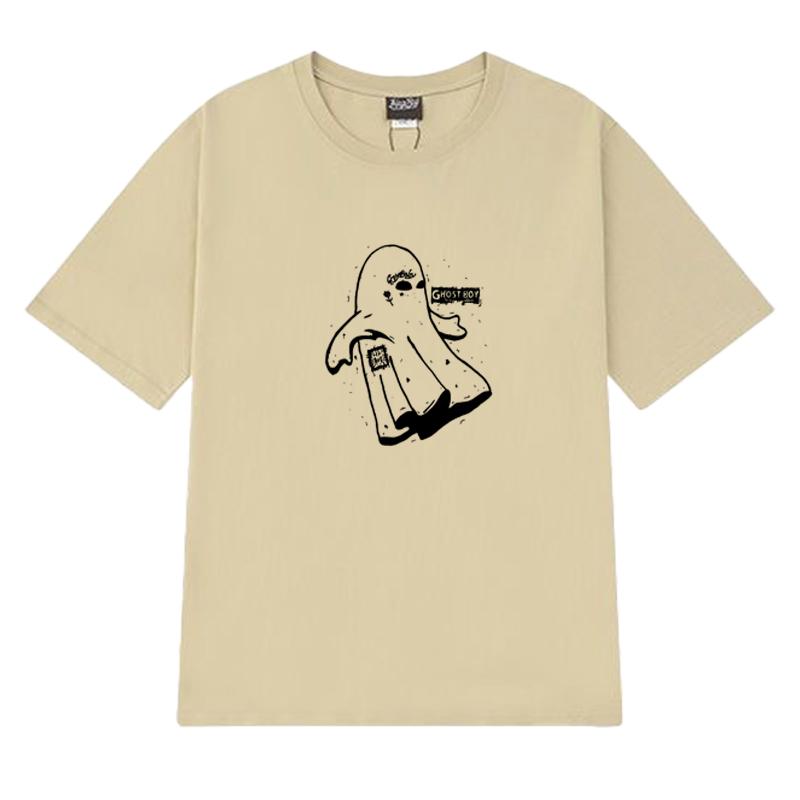 2025 New in Lil Peep song Ghost Boy printed short sleeve T-shirts Men Women harajuku Hip Hop streetwear Unisex Cotton T shirt