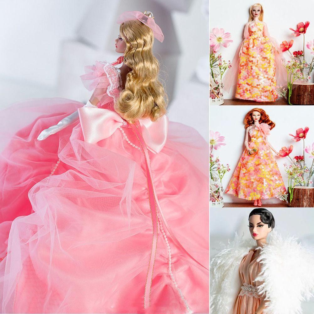 European Fashion Elegant Evening Dress Doll Dresses Clothes Suit for 1/6 BJD 30cm Supermodel Dolls
