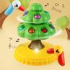 Magnetic Woodpecker Fruit Pick Toy 360 Degrees Rotating Fruit Tree with Music LED Light Educational Toddlers Boys Girls Fine Motor Skills Bird Fishing