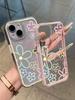 Весняний кольоровий квітковий принт Прозорий чохол для телефону для Galaxy A57 A37 A55 A54 A36 A35 5G S25 S24 S23 S22 Plus S26 Ultra FE 5G