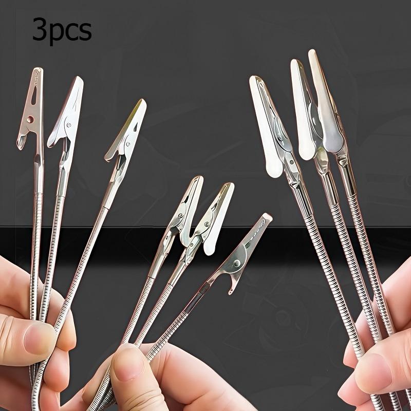 Heavy-Duty Multipurpose Double-Headed Crocodile Clip Holder - Dual Clamp with Bendable Design,Compatible with Mosquito Coils