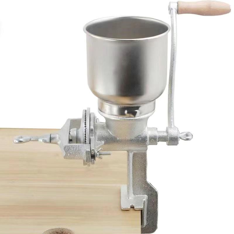 Compact Cast Iron Hand-Crank Grinder for