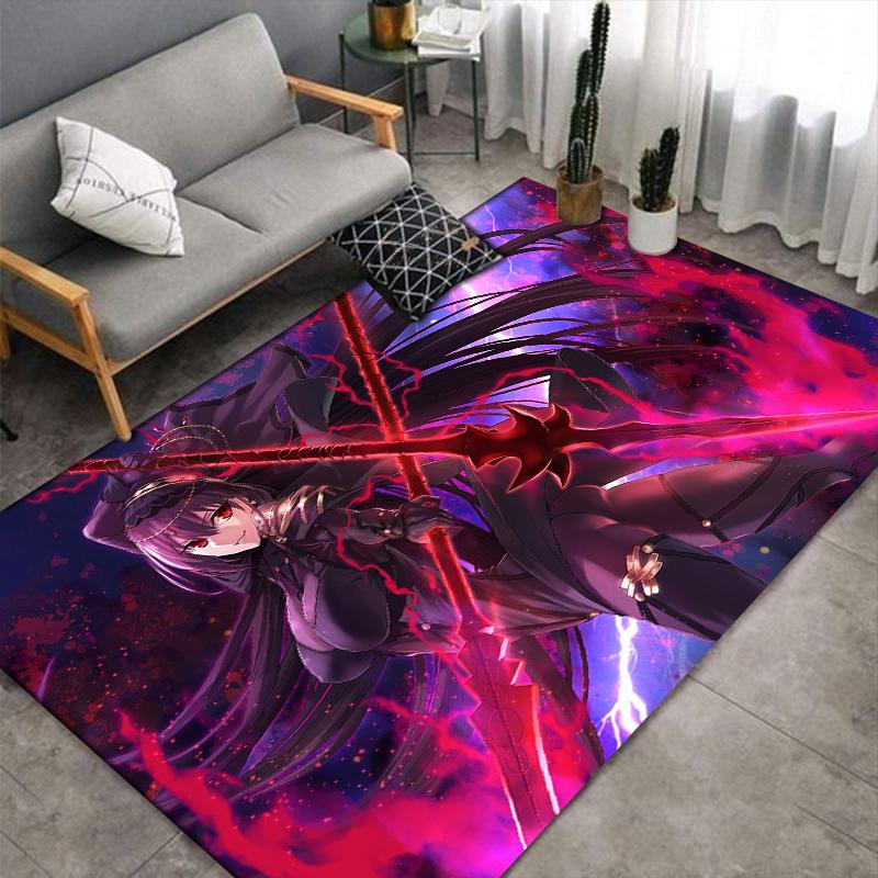 Fate Shirou Emiya anime Carpet multi-size Carpet for Living Room Bedroom Kid's Room Home Decor Area Rug Non-slip Mat Sofa Mat