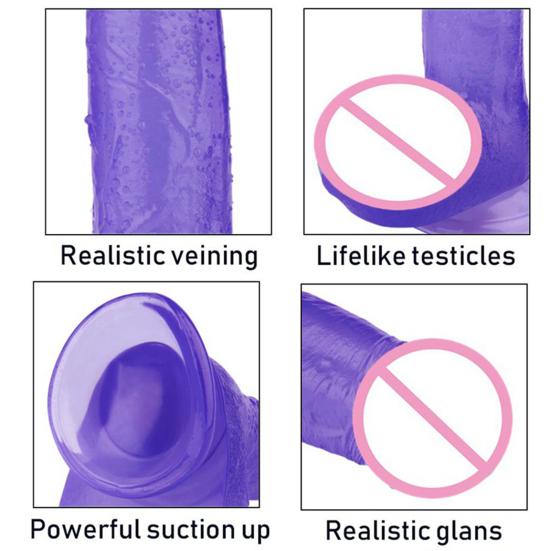 Realistic Penis Dildo Přísavka Ženská vaginální stimulační masturbační hračka