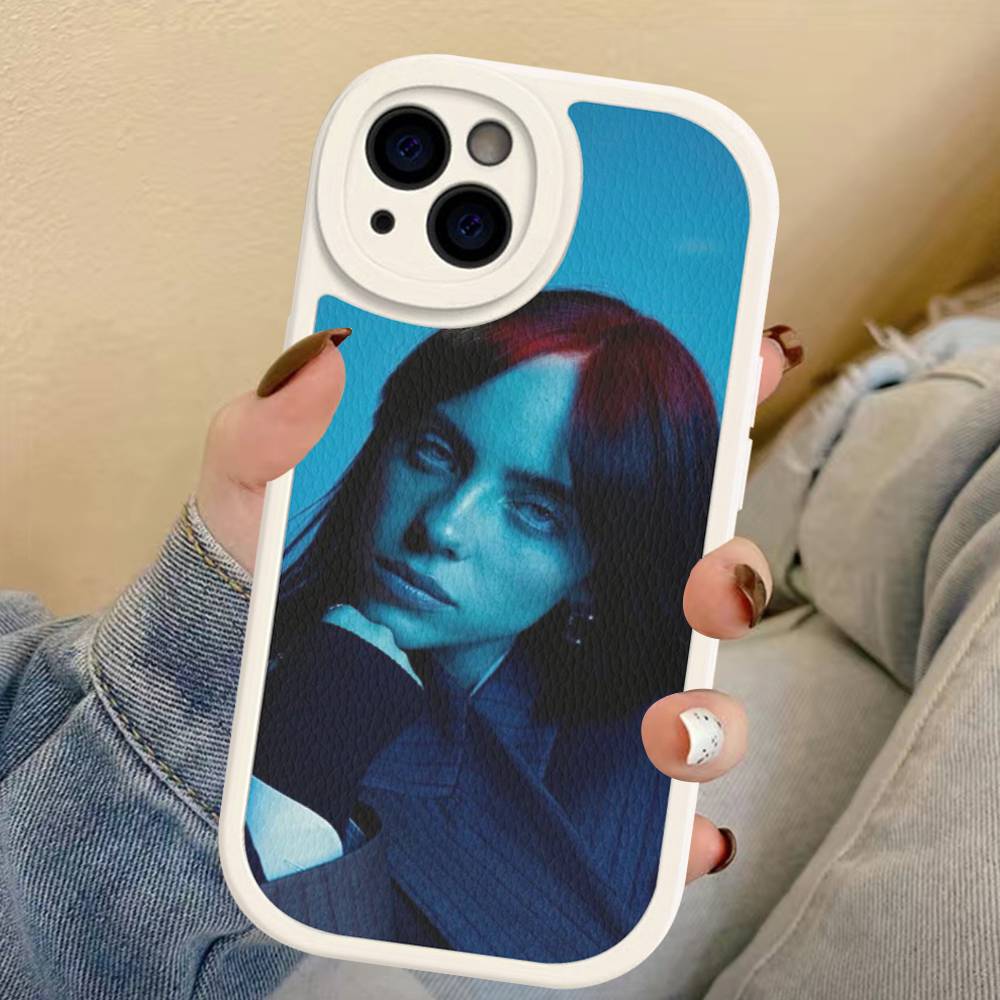 Pop Singer B-Billie Phone Case For IPhone 16 15 14 13 12 11 Pro Max Plus Leather Soft Cover