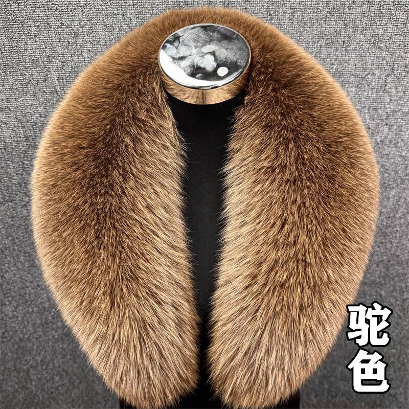 Real Fox Fur Collar Women Winter Thickened Fur Collar Scarf Collars Wraps Neck Warmer Fur Scarves Shawl Luxury Fluffy Fur Shawl