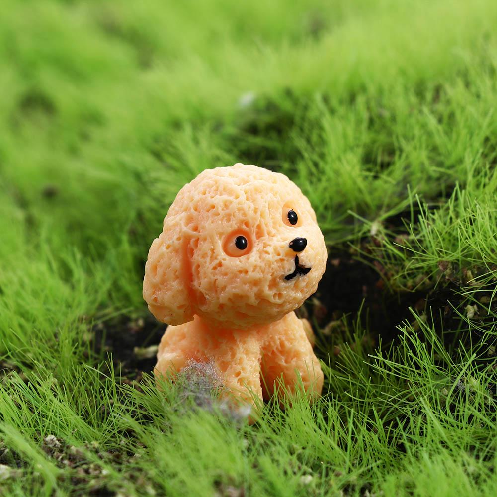 Decor DIY Fairy Garden Puppy Statue Resin Animal Miniature Dog Ornament Figurines Cake Decoration
