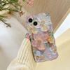 Floral Oil Painting Phone Case for iPhone 17 Pro Max, 12 Pro, 11 - Anti-Fall, Blue Light, Silicone - Female
