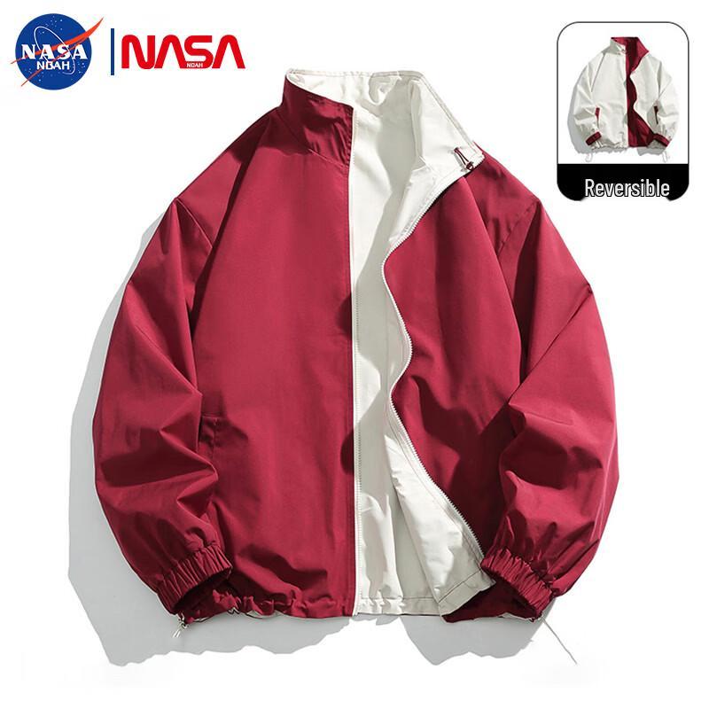 Мужская двусторонняя утепленная куртка-пуховик NASA NOAH с воротником-стойкой M