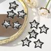 10PCS Sequins Star Hair Clip Set for Women Alloy Snap Clip Hair Styling Accessories Aesthetics Hair Barrettes for Female