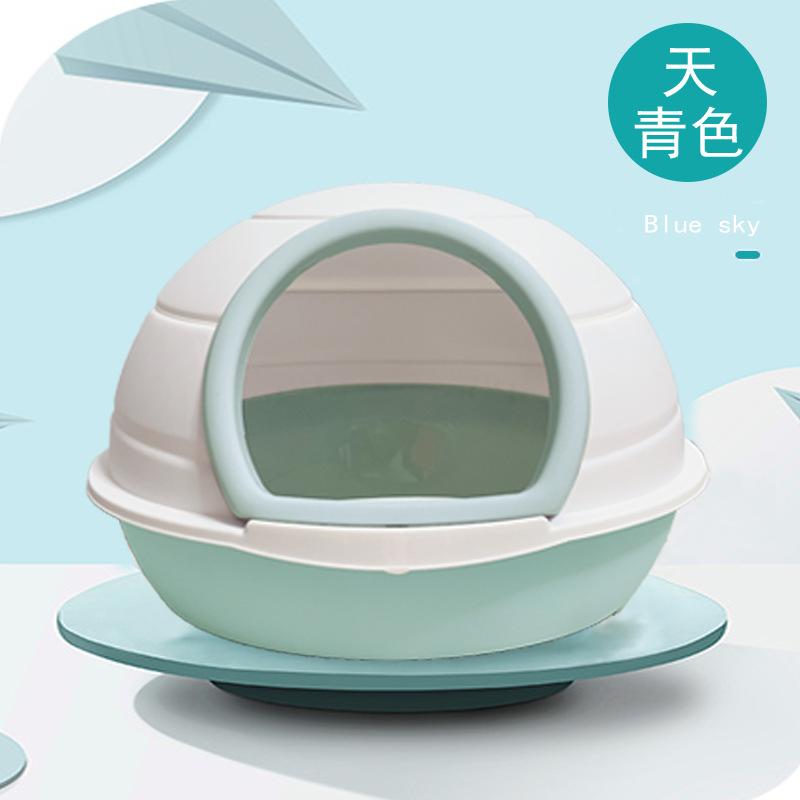 Round Cat Litter Box, Fully Semi-closed, Anti-splash Cat Basin, Oversized Cat Shit Basin, Deodorizing Cat Supplies, Kitten Cat Basin