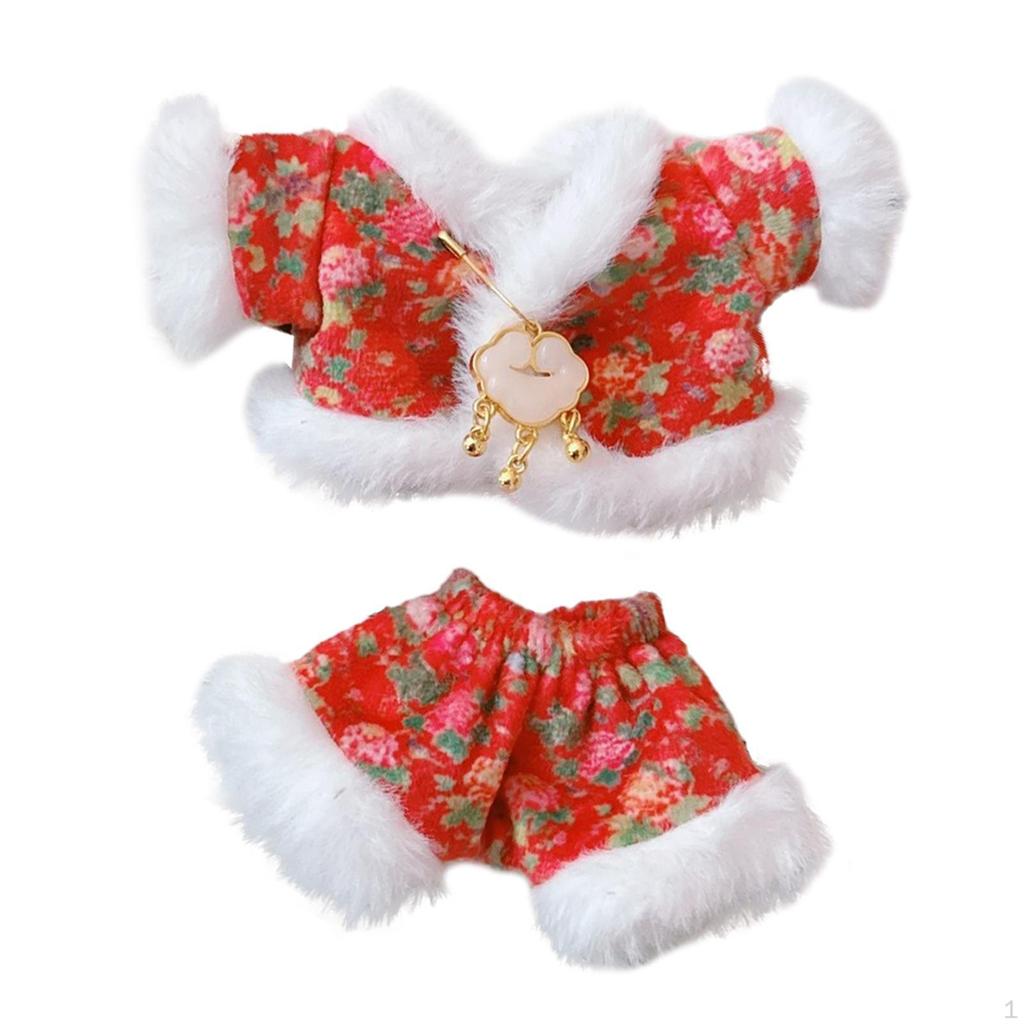 Cotton Doll Clothes Classic Tang Suit Accessories Clothing Dress Up Outifit Cute