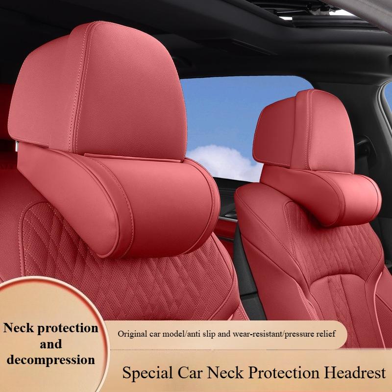 Memory Cotton Car Headrest Lumbar Support Driver's Seat Cushion Head And Neck Protection Pillow for Car Seat Accessories