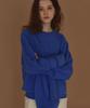 Shearing Wool Muffler Knit Set_[Blue]