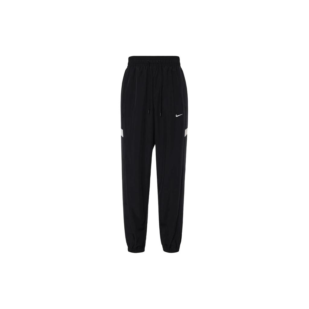 Nike Knitted Hooded Pullover Long Sleeve Sweatshirt Solid Color Cuffed Drawstring Woven Long Pants Casual Sports Suit BV2655-010+FZ0251-010