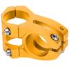 LUNJE Mountain Bike Stem Bicycle Short Handlebar Aluminum Alloy Hollow Stem 31.8x35mmGold