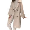 2025 Women's Mid-Length Wool Coat - Slimming, Thickened, Versatile for Autumn/Winter