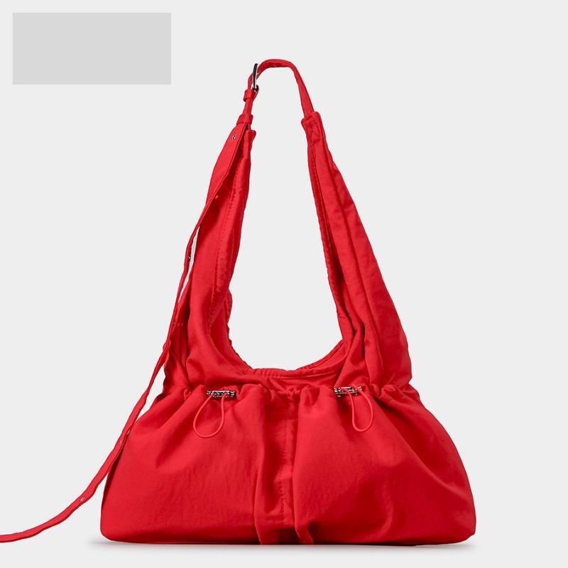 

Повседневная и простая сумка под мышкой Легкая сумка-мешок большой вместимости на одно плечо/через плечо красный