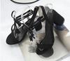 2026 New Women's Tassel Chunky Heel Sandals - Breathable, Versatile Outdoor High Heels, Plus Size Available