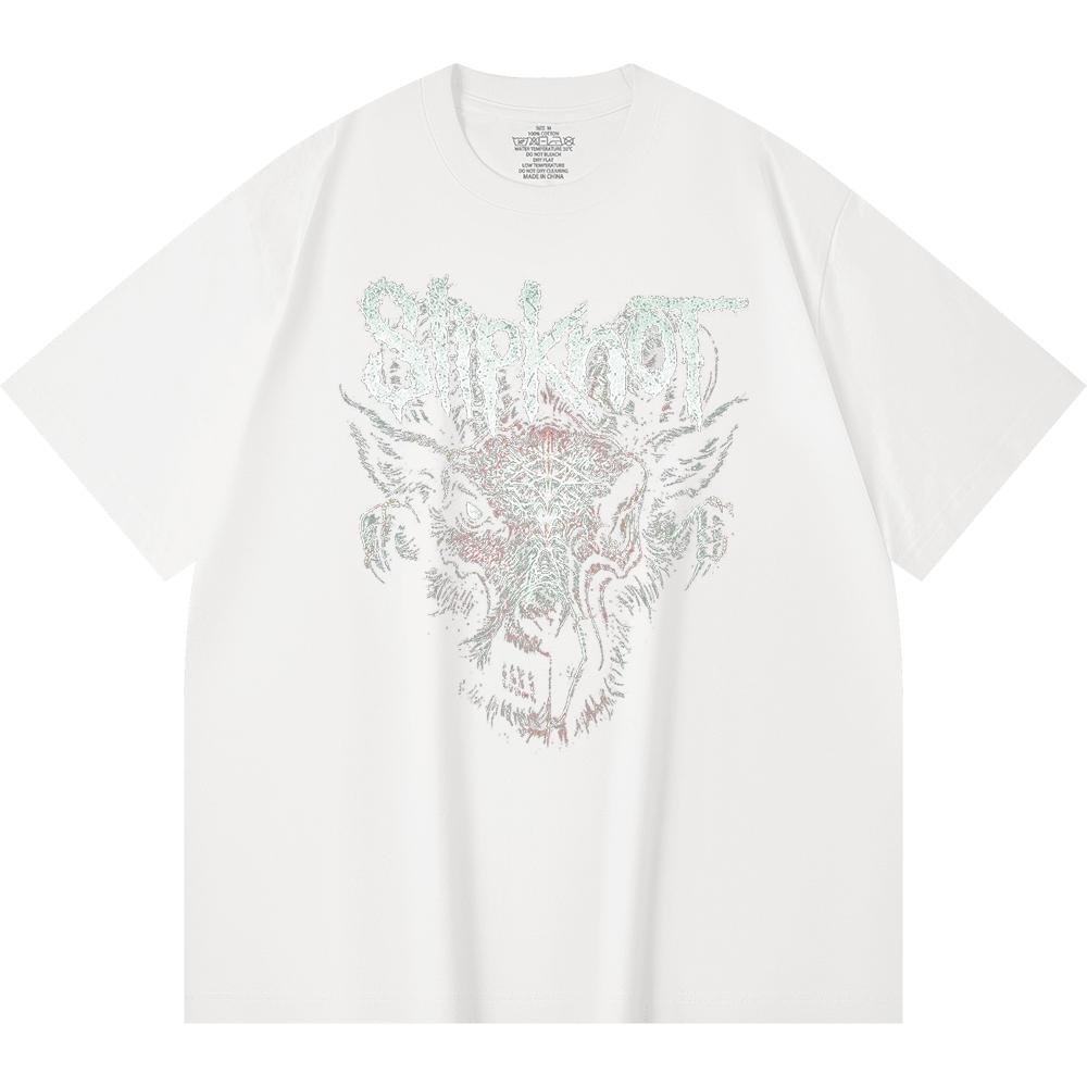 230 g/m² 100% Baumwolle Heavy Metal T-Shirt Rockband Beliebte Musik Druck Unisex Schweres Baumwoll-T-Shirt