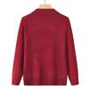 Autumn Winter Wool Cardigan for Middle-aged Women and Elderly - Comfortable Knitwear for Moms