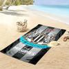 Telo Mare con Stampa Logo NUFC, Grande Morbido Asciugatura Rapida per Spiaggia Campeggio Nuoto
