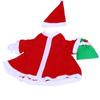 Xmas Goose Outfit Garden Yard Decoration Goose Clothing Costume for 23 Inch Statue with Hat