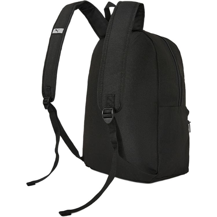 Puma Double Zipper Logo Print Fashion Backpack Kids Backpacks Black 353924166202