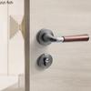 Aluminum Alloy Indoor Door Lock Wood Grain Handle Bedroom Silent Lock Safety Magnetic Lock Universal Split Locks Door Hardware