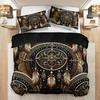 Σετ Κρεβατοσκεπάσματος Dreamcatcher Feather Tribal 3 Τεμαχίων Περιλαμβάνει Μαλακή Παπλωματοθήκη 2 Μαξιλαροθήκες Αναπνέουσα Πλένεται στο Πλυντήριο Για Όλες τις Εποχές