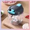 Multi-Function Manual Vegetable and Meat Chopper: Hand-Pull Garlic Mincer, Dumpling Filler, Vegetable Cutter