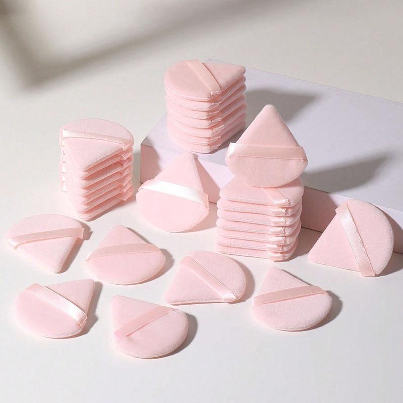 Puszki do makijażu 30 szt. Różowy zestaw puszek do makijażu Miękka trójkątna puszka do pudru mineralnego Gąbka do makijażu do makijażu twarzy Black Friday