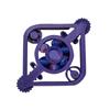 3D Printed Toy, Decompression Rotary Gear, High-speed Gyro Clicker Combination