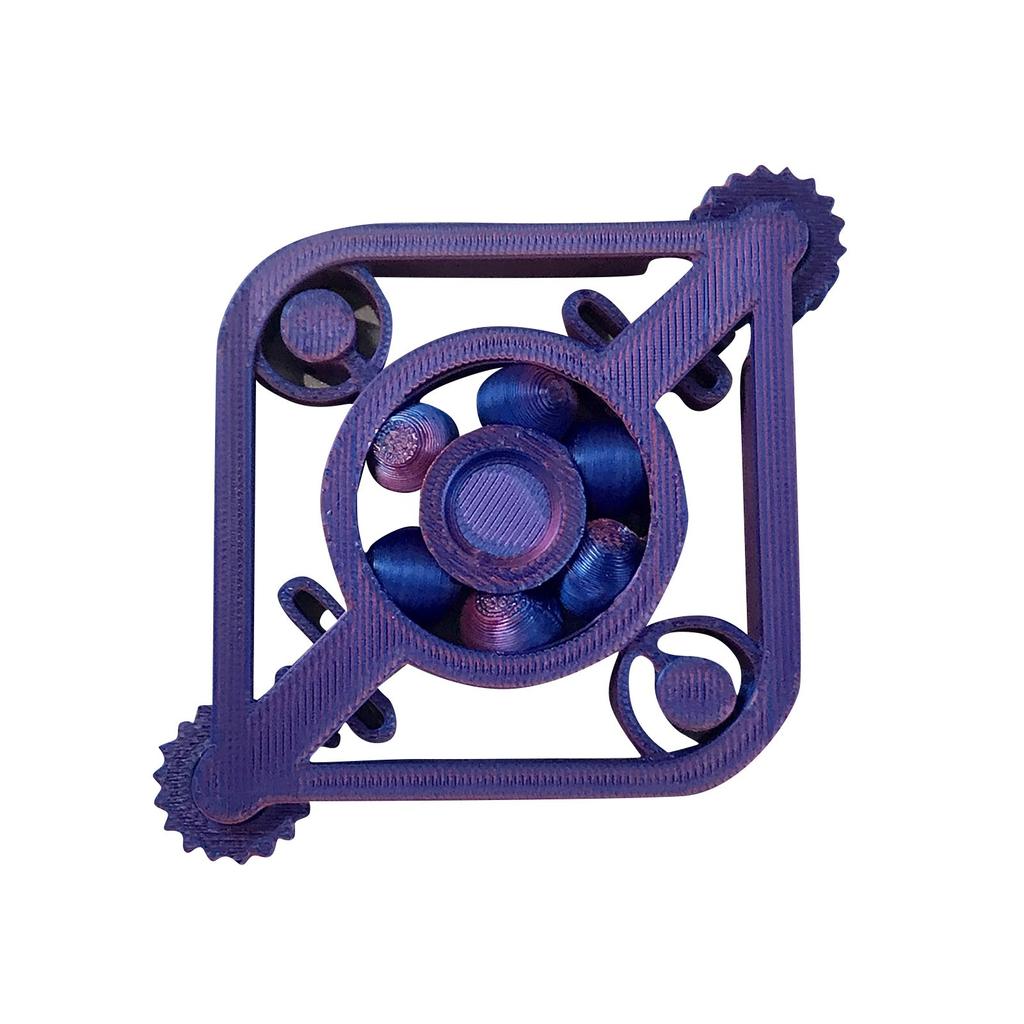 3D Printed Toy, Decompression Rotary Gear, High-speed Gyro Clicker Combination