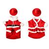 Christmas Porch Goose Outfits Red Skirt with Hat Outdoor Goose Xmas Costume Accessory for 17 Inch or 23 Inch Goose Statue