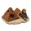 Fish Tank Decoration Colorfast Anti-Deformed Fall-resistant No Pollution Pyramid Sphinx Porous Rockery