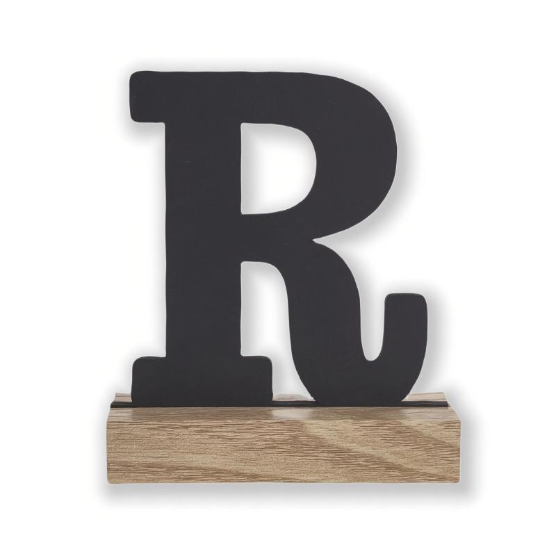 Rustic Artificial Wood Alphabet Letter Vintage Style Desktop Decor for Home Birthday Christmas Wedding Party Supplies