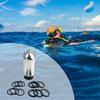Mini Dive Tank Keychain and Rubber O Rings, Sturdy for Regulator Maintenance Brass Pick