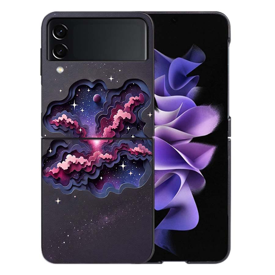 A Stunning 3D Paper Art Masterpiece Coque For Samsung Z Flip7 6 Galaxy Case Shockproof Z Flip5 Z Flip3 4 5G Hard Cover Phone TP
