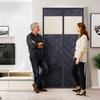Insulated Door Cover Insulated Screen with Clear Window Winter Layered Door Thermal Cover for Living Room Kitchen Patio Garage