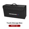 KWYP9 Hot Car Trunk Storage Bag Leather Camping Box Collapsible Auto Emblem Organizer Accessories For BMW M Performance M5 E36 E6