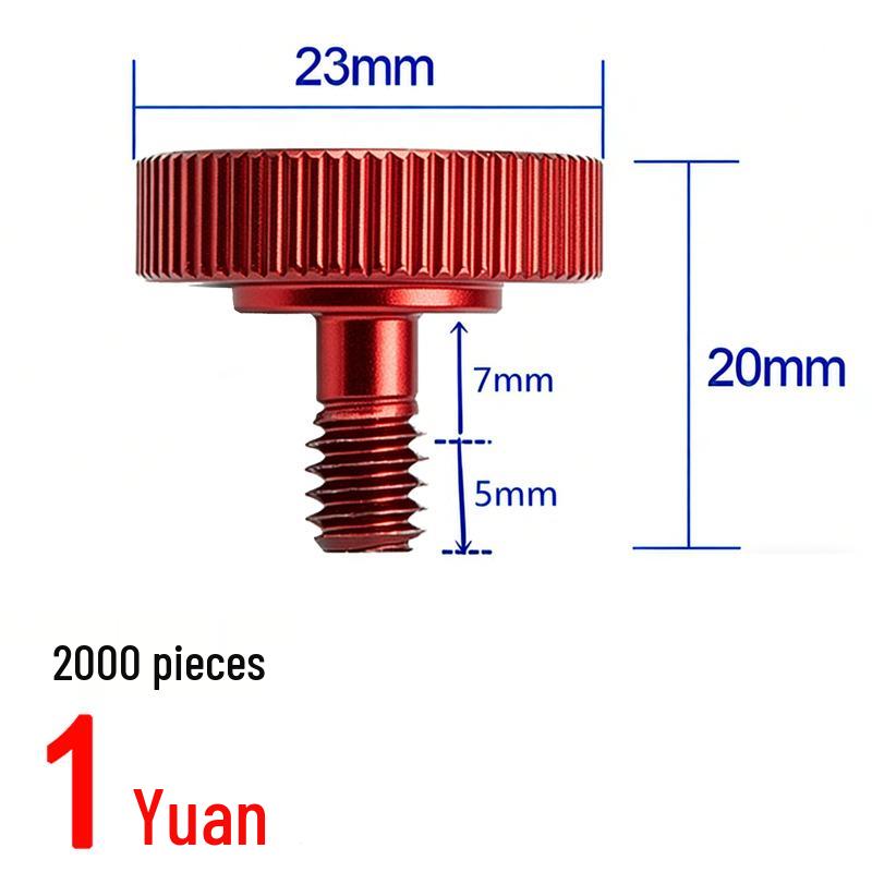 M4 Aluminum Alloy Hand-Tighten Camera Bracket Screw (L-Bracket Compatible)