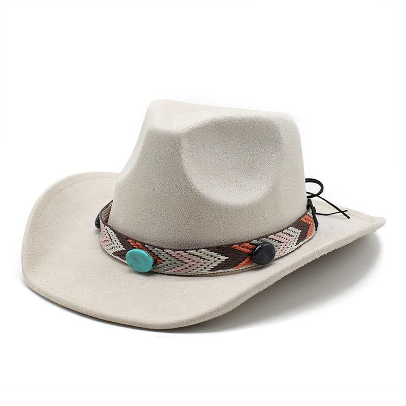 eBay Suede Top Hat Women's Bohemian Big Eave Hat Gentleman's Hat