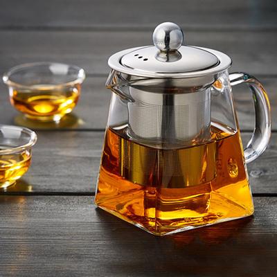 350ml Žáruvzdorná Kung Fu čajová souprava Skleněná konvička s filtrem Sítko Infuzér Čajová konvička Velká konvička Kuchyňské doplňky Nástroje