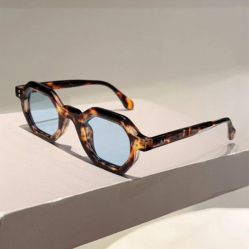 Polygon Sunglasses  New Fashion Candy Color Rim Outdoor Sun Glasses Women Trendy Brand Design Casual Decor Shades