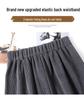 European Cotton Velvet Wide-Leg High-Waisted Women's Corduroy Pants for Autumn/Winter - Drapey, Casual, Floor-Length.